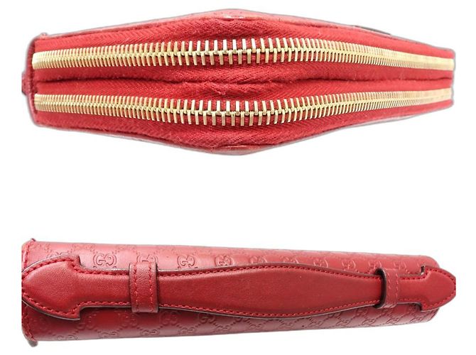 Custodia da viaggio Micro Guccissima di Gucci Rosso - vista 5
