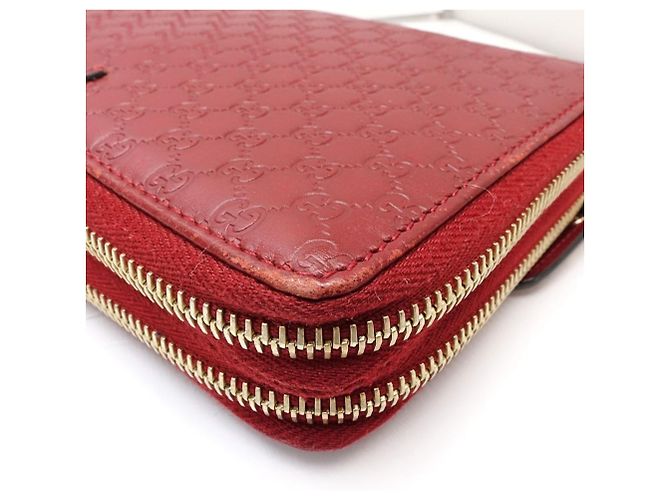Custodia da viaggio Micro Guccissima di Gucci Rosso - vista 6