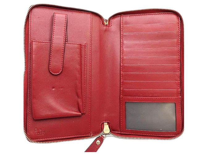 Custodia da viaggio Micro Guccissima di Gucci Rosso - vista 7