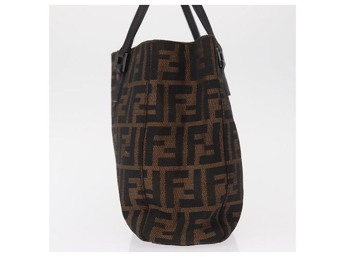 Fendi Vintage Offene Tote Zucca aus Canvas Mittel Braun - Ansicht 3