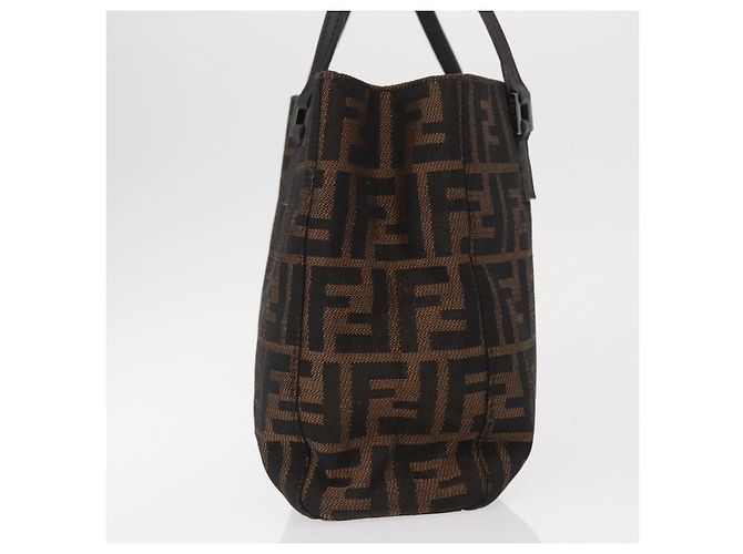 Fendi Vintage Offene Tote Zucca aus Canvas Mittel Braun - Ansicht 4