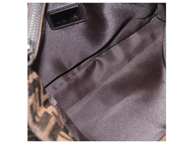 Fendi Vintage Offene Tote Zucca aus Canvas Mittel Braun - Ansicht 5