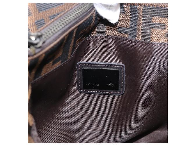Fendi Vintage Offene Tote Zucca aus Canvas Mittel Braun - Ansicht 7