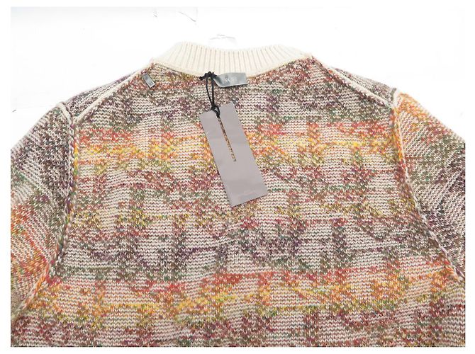 NEUER CHRISTIAN DIOR MONOGRAM PULL 193M683AT344 XS S 36 AUS WOLLE STRICKWARE Mehrfarben - Ansicht 4