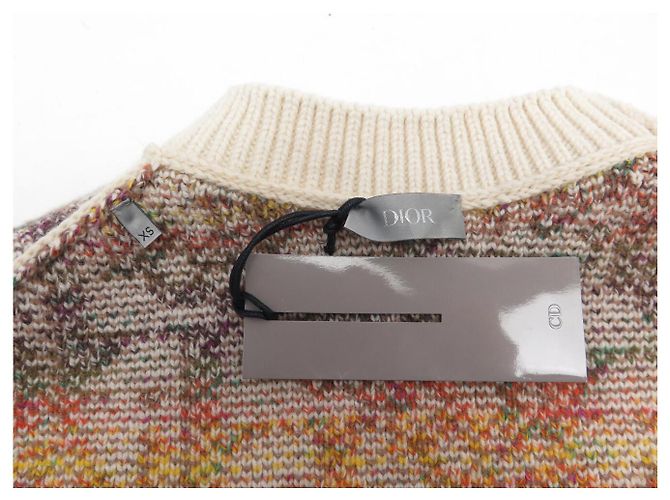 NEUER CHRISTIAN DIOR MONOGRAM PULL 193M683AT344 XS S 36 AUS WOLLE STRICKWARE Mehrfarben - Ansicht 5