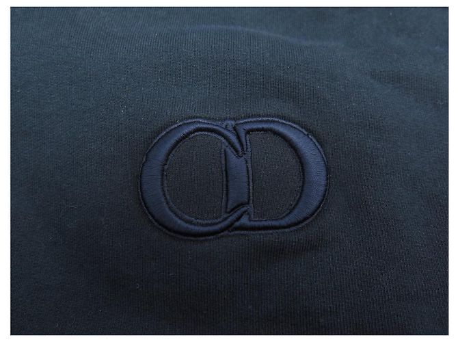 NUOVO PULLOVER CHRISTIAN DIOR CD ICON 943J612A0531 L 52 IN COTONE BLU Blu navy - vista 11