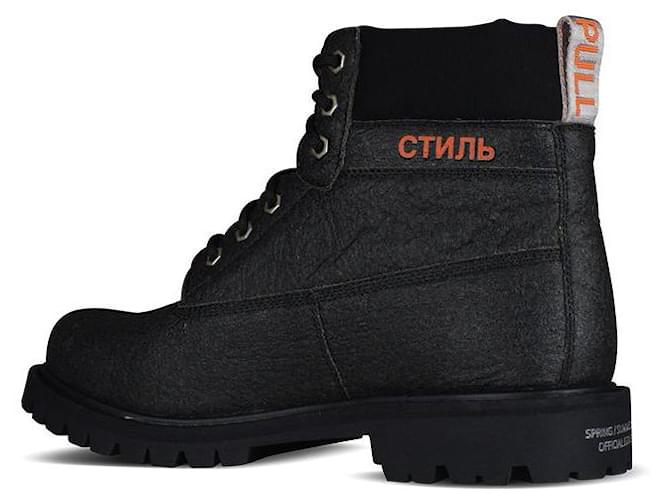 Heron Preston Botas LH Worker Negro - vista 3