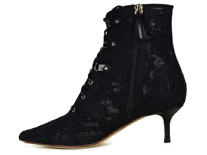 Francesco Russo Botas de encaje Negro - vista 4