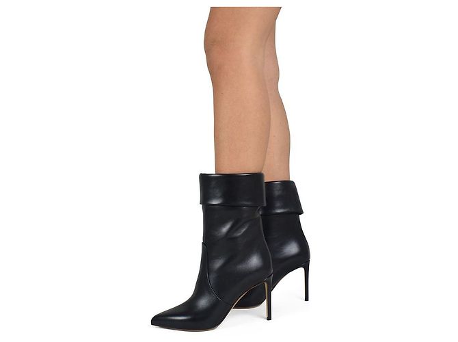 Francesco Russo Botas de cuero Negro - vista 2