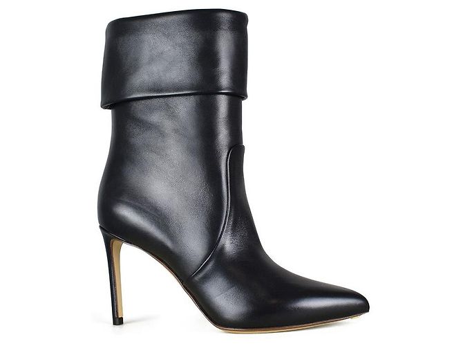 Francesco Russo Botas de cuero Negro - vista 3
