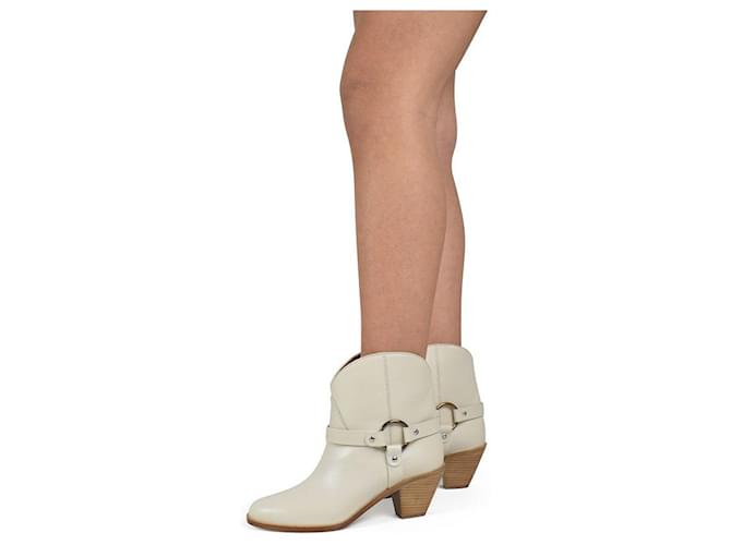 Francesco Russo Botas de cuero Castaño Beige - vista 2