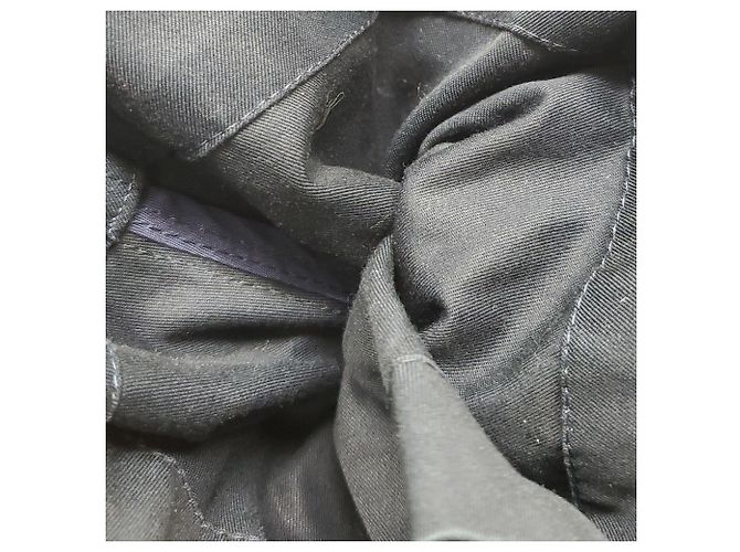 Abito Mini Effetto Sovrapposto in Lana Blu Navy Sacai - vista 7