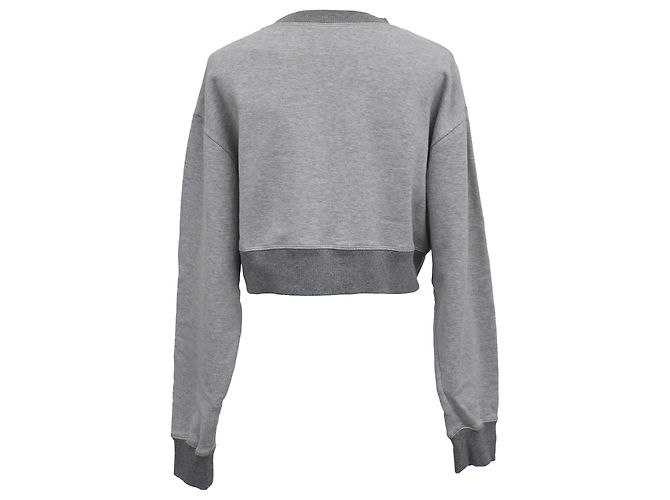 Sudadera de Fleece Miu Miu en Algodón Gris - vista 3