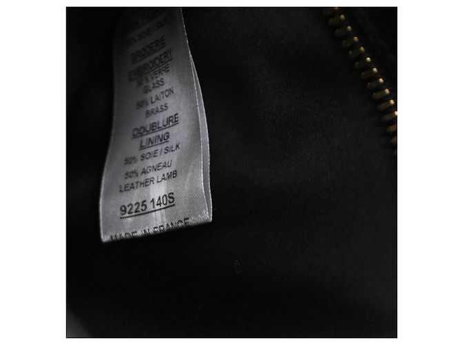 Bolso de mano de seda plateada adornado con cristales Balmain Plata - vista 7