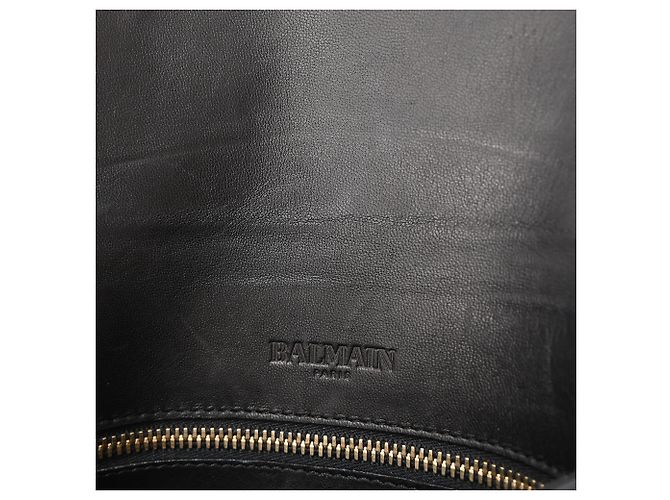 Bolso de mano de seda plateada adornado con cristales Balmain Plata - vista 8