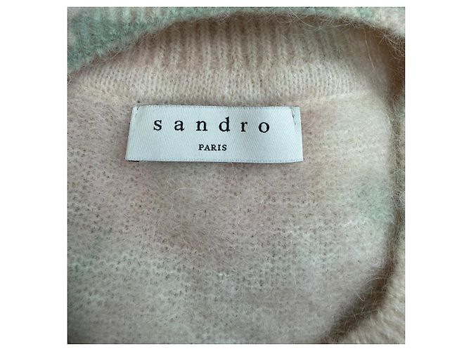 Chaleco de punto con estampado floral Sandro en lana multicolor - vista 4