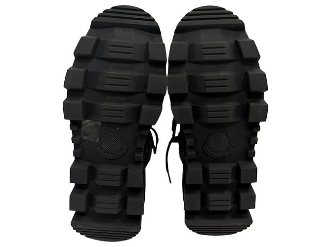 Moncler Carinne Perforated Ankle Boots in Black Leather - view 7