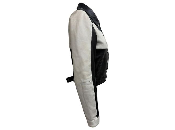 Maje Two-Tone Jacket in Black Polyester - view 4