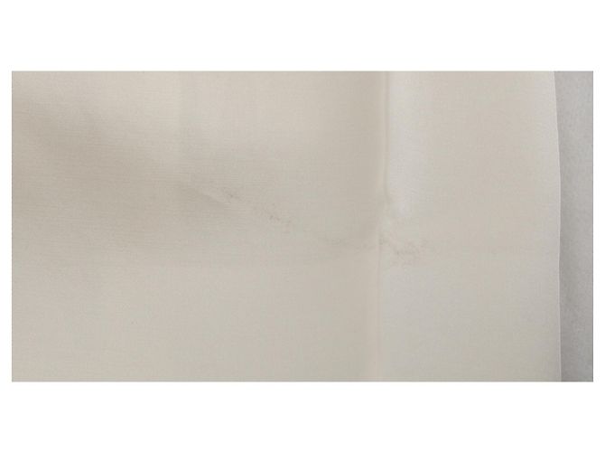 Pantalones rectos de tiro alto Joseph en seda blanca Blanco Crudo - vista 7