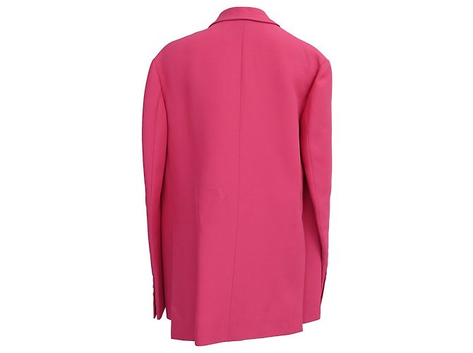 Blazer Doble en Seda Rosa Valentino Garavani Castaño - vista 3