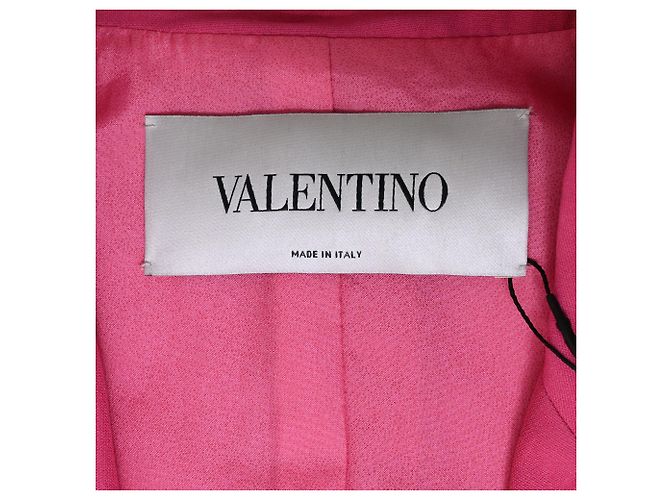 Blazer Doble en Seda Rosa Valentino Garavani Castaño - vista 4