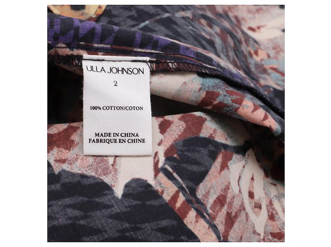 Blusa de cuello en V en algodón estampado floral Ulla Johnson - vista 6