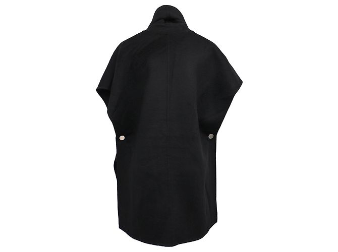 Cappotto Hermès in cashmere nero - vista 3