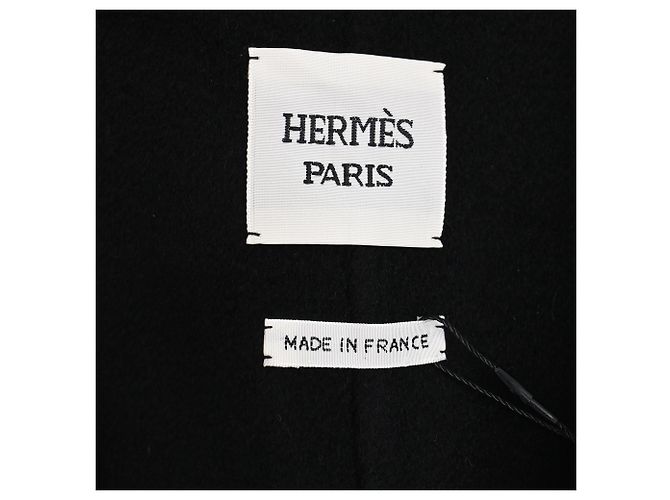 Cappotto Hermès in cashmere nero - vista 5
