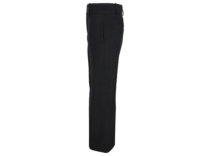 Givenchy Hochbundige gerade Hosen aus schwarzem Polyester - Ansicht 2