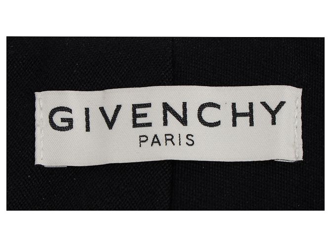Givenchy Hochbundige gerade Hosen aus schwarzem Polyester - Ansicht 4