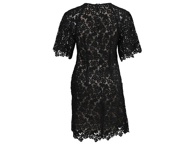Vestido Mini de Encaje Floral Erdem Aliya en Poliéster Negro - vista 3