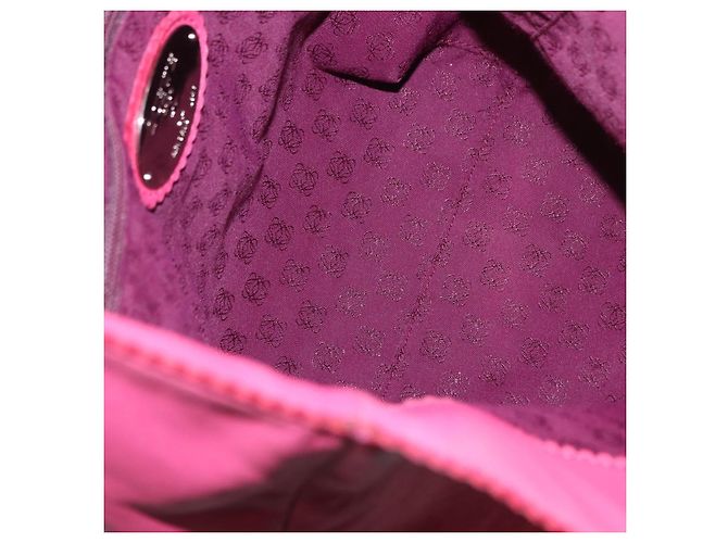 Borsa Tote Vintage Loewe in Pelle Rosa - vista 5
