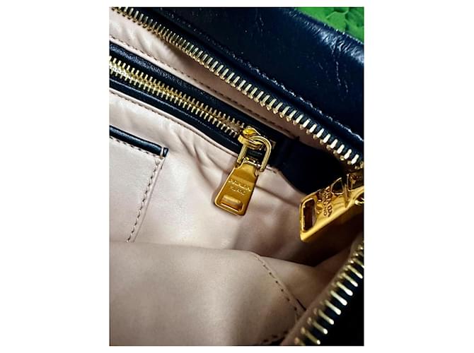 Borsa Clutch Prada Nappa Lips Nero Rosa - vista 12