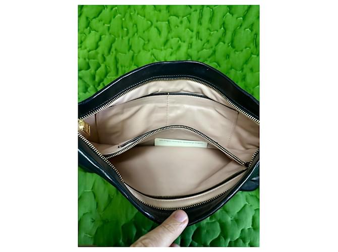 Borsa Clutch Prada Nappa Lips Nero Rosa - vista 14