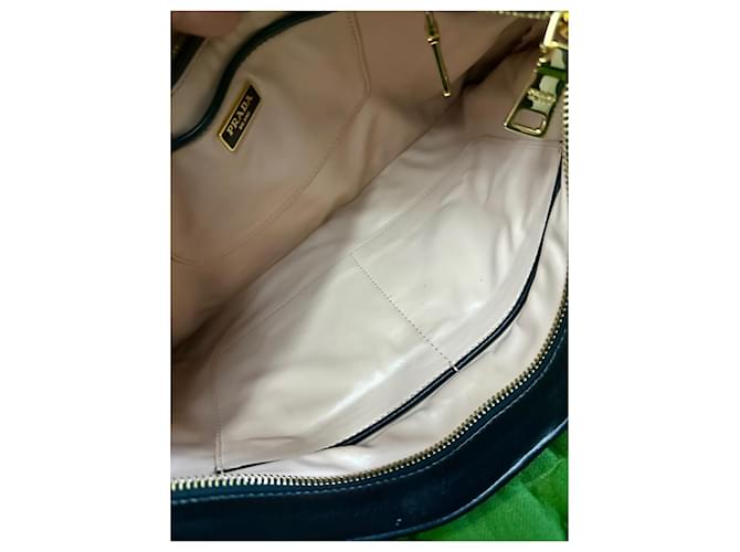 Borsa Clutch Prada Nappa Lips Nero Rosa - vista 17