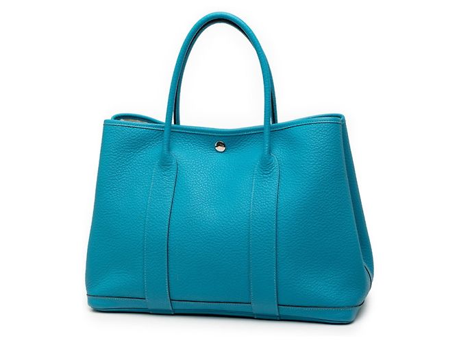 Hermès Garden Party PM Handtasche Blau - Ansicht 2