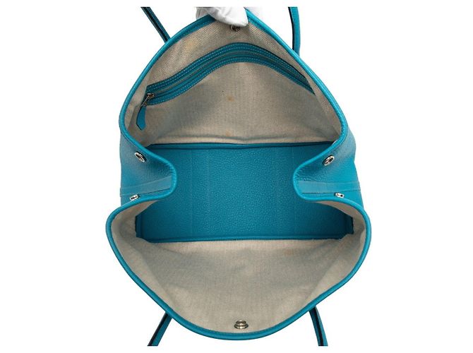 Hermès Garden Party PM Handtasche Blau - Ansicht 5