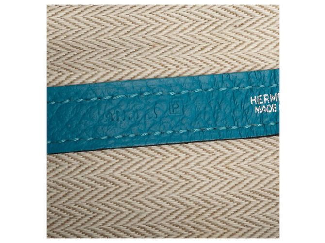 Hermès Garden Party PM Handtasche Blau - Ansicht 8