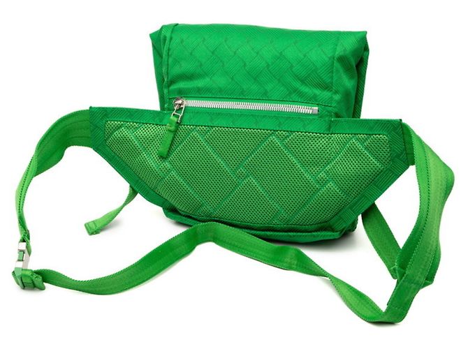 Borsa a tracolla Intrecciato di Bottega Veneta Verde - vista 2
