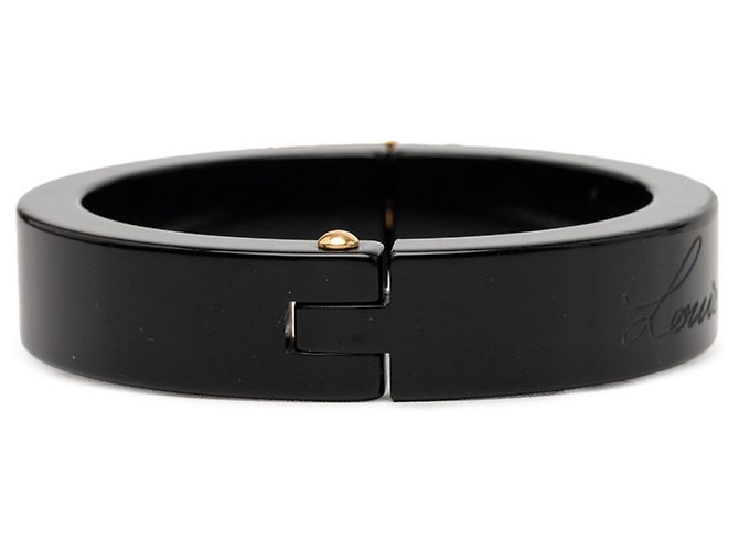 Bracciale Bangle LockMe di Louis Vuitton Nero D'oro - vista 3