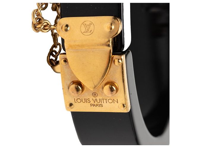Bracciale Bangle LockMe di Louis Vuitton Nero D'oro - vista 4
