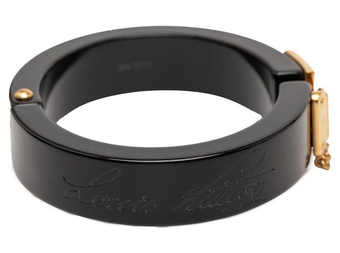 Bracciale Bangle LockMe di Louis Vuitton Nero D'oro - vista 5