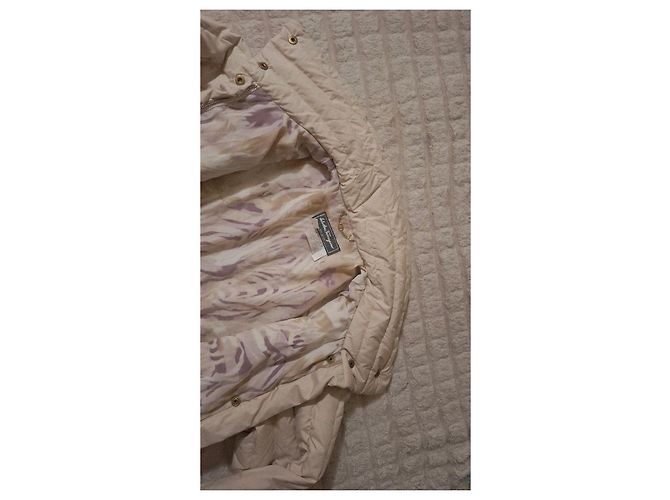 Chaqueta de Plumas de Ganso Salvatore Ferragamo Beige - vista 11