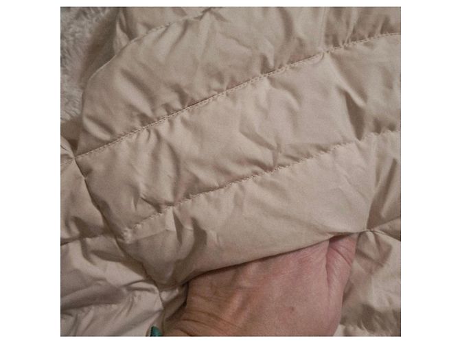 Chaqueta de Plumas de Ganso Salvatore Ferragamo Beige - vista 14