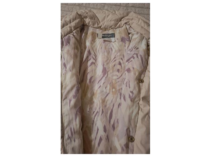 Chaqueta de Plumas de Ganso Salvatore Ferragamo Beige - vista 17