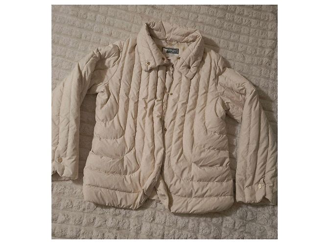 Chaqueta de Plumas de Ganso Salvatore Ferragamo Beige - vista 5