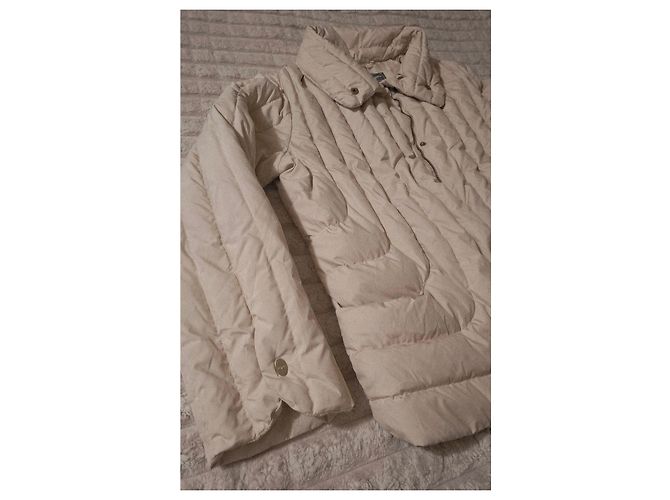 Chaqueta de Plumas de Ganso Salvatore Ferragamo Beige - vista 8