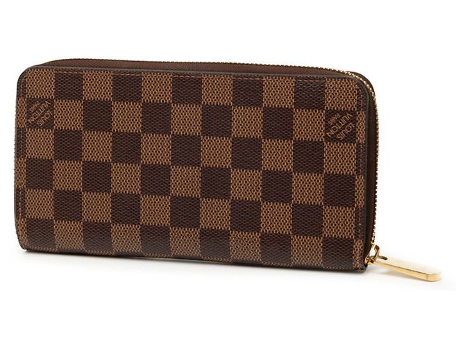 Cartera Zippy Damier Louis Vuitton Castaño - vista 2