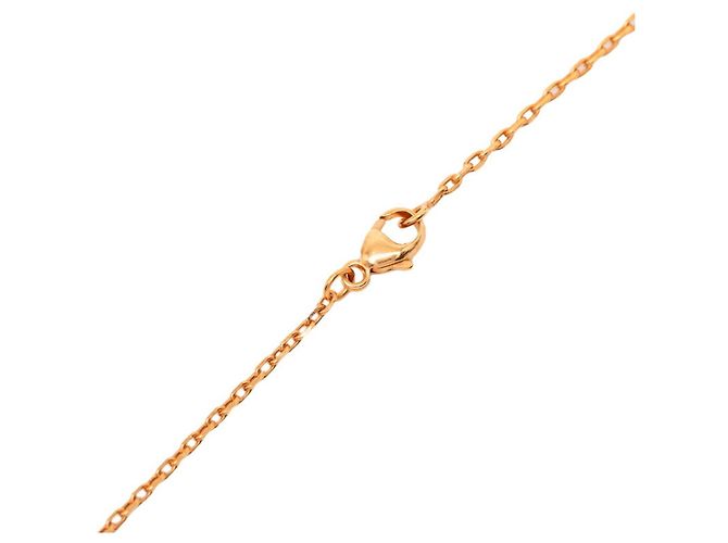 Collar Colgante Hermès O'Kelly PM Rosa Dorado - vista 3