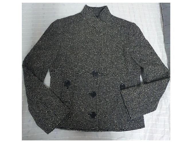 Valentino Garavani Jacke 44IT Schwarz Aus weiß - Ansicht 12